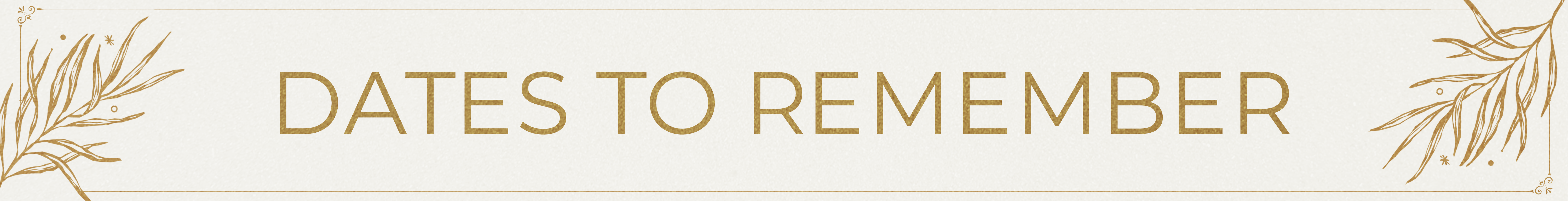DatesToRemember